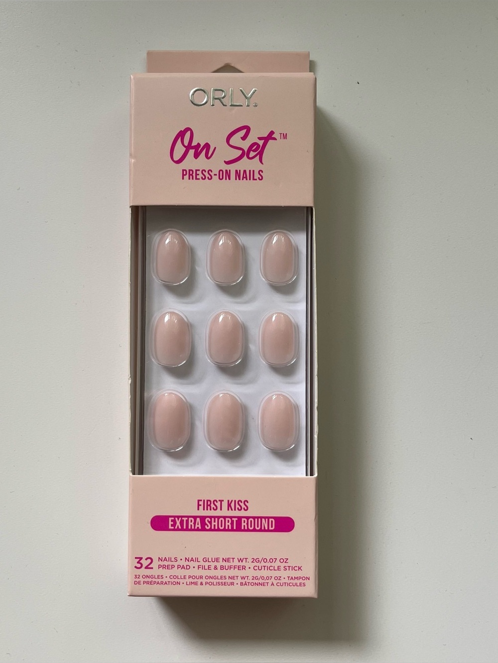 ORLY On Set Press-On Nails Extra Short Round